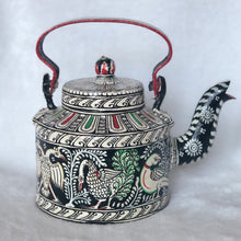 Load image into Gallery viewer, Aluminum Handpainted Black and White Pattachitra Kettles for Home Decor, Gifting & Serving