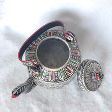 Load image into Gallery viewer, Aluminum Handpainted Black and White Pattachitra Kettles for Home Decor, Gifting & Serving