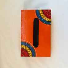 Load image into Gallery viewer, Handcrafted Orange Tissue Box for home decor, gift and to store kleenex tissues