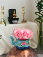 Load image into Gallery viewer, Aluminum Handpainted Lotus Flowers Kettle for Home Decor, Gifting & Serving