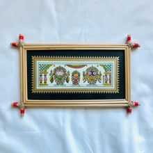 Load image into Gallery viewer, Palm Leaf Painting - Lord Jagannath Triad