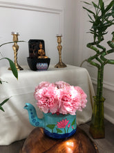 Load image into Gallery viewer, Aluminum Handpainted Lotus Flowers Kettle for Home Decor, Gifting & Serving