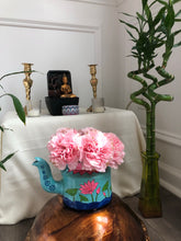 Load image into Gallery viewer, Aluminum Handpainted Lotus Flowers Kettle for Home Decor, Gifting & Serving