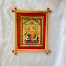 Load image into Gallery viewer, Palm Leaf Paintings - Lord Ganesha Sitting &amp; Standing
