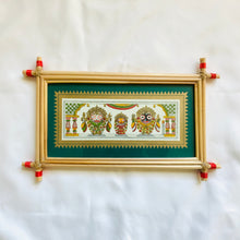 Load image into Gallery viewer, Palm Leaf Painting - Lord Jagannath Triad
